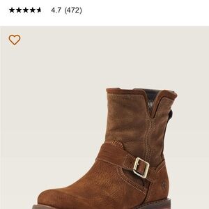 Ariat Women's Tan Leather Ankle Booties